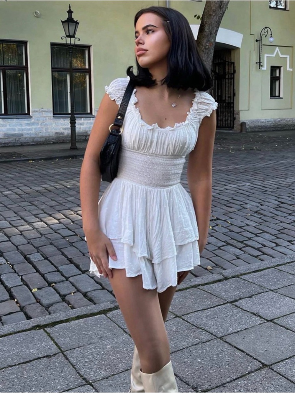 The Love Galore Romper White